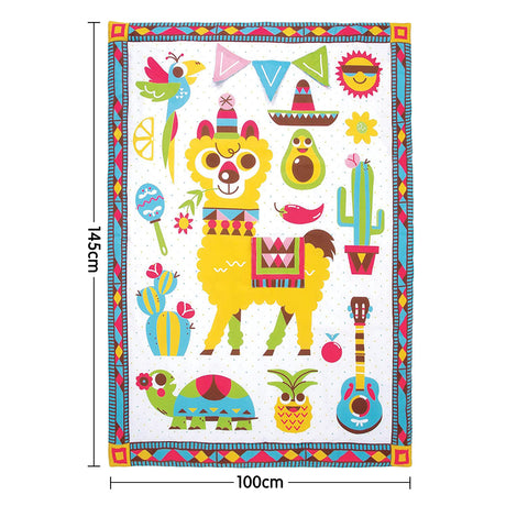 Yookidoo Fiesta Kids Baby Activity Playmat To Bag With Musical Rattle Padded