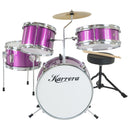 Karrera Childrens 4pc Drum Kit - Purple