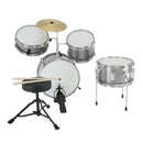 Karrera Childrens 4pc Drum Kit - Silver