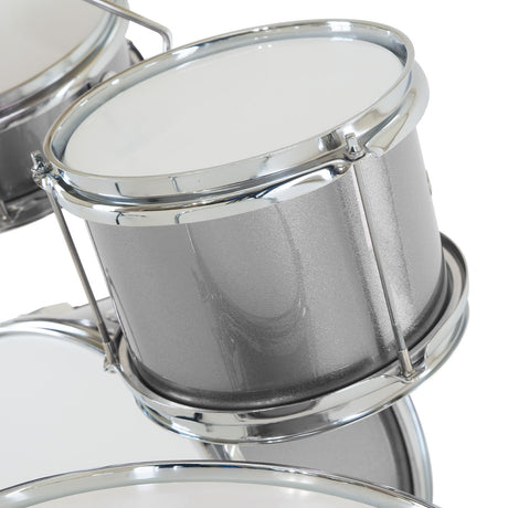 Karrera Childrens 4pc Drum Kit - Silver