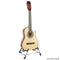 Karrera 38in Cutaway Acoustic Guitar with guitar bag - Natural