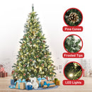 Christabelle 1.8m Pre Lit LED Christmas Tree Decor with Pine Cones Xmas Decorations