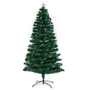 Christabelle 2.4m Enchanted Pre Lit Fibre Optic Christmas Tree Stars Xmas Decor