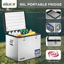 Kolner 95l Portable Fridge Chest Freezer With Lcd Panel - Rv Vehicle Camping Refrigerator