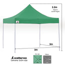 Wallaroo Gazebo Tent Marquee 3x3 Popup Outdoor - Green