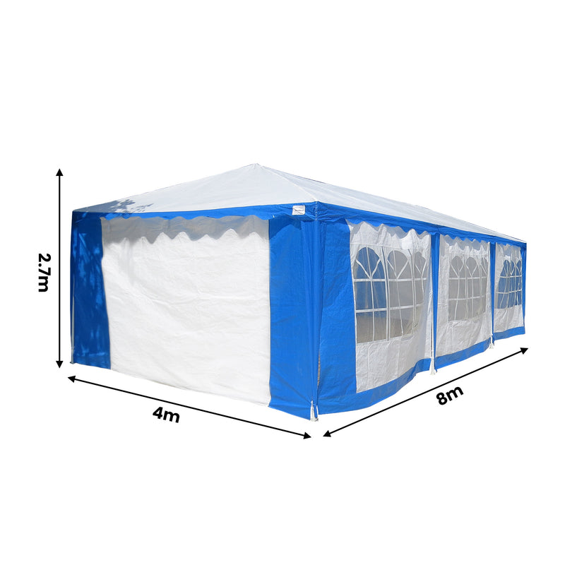 Wallaroo 4x8 Outdoor Event Wedding Marquee Tent Blue