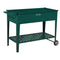 Wallaroo Garden Bed Cart Raised Planter Box 108.5 x 50.5 x 80cm Galvanized Steel - Green