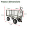 Wallaroo Steel Mesh Garden Trolley Cart - Hammer Grey