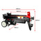 Yukon 7 Ton Electric Log Splitter With Side Protectors Axe Wood Cutter