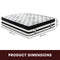 Laura Hill King Mattress Bed Size Euro Top 5 Zone Spring Foam 34cm Bedding