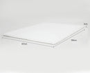 Laura Hill High Density Mattress Foam Topper 5cm - Double