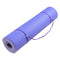 Powertrain Eco-friendly Dual Layer 8mm Yoga Mat | Light Purple | Non-slip Surface And Carry Strap For Ultimate Comfort And Portability