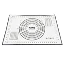 X Large Silicone Pastry Mat Thick Non Stick Baking Mat with Measurement 40*60 cm Fondant Mat Counter Mat Dough Rolling Mat Oven Liner Pie Crust Mat Black