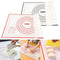 X Large Silicone Pastry Mat Thick Non Stick Baking Mat with Measurement 40*60 cm Fondant Mat Counter Mat Dough Rolling Mat Oven Liner Pie Crust Mat Red