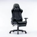 Gaming Chair Ergonomic Racing chair 165° Reclining Gaming Seat 3D Armrest Footrest Black