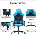 Gaming Chair Ergonomic Racing chair 165° Reclining Gaming Seat 3D Armrest Footrest Black Purple