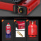 Portable Gas Stove Burner Butane BBQ Camping Gas Cooker With Non Stick Plate Red with Fish Pan and Lid