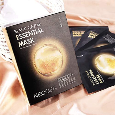 Neogen Black Carviar Essential Mask Advanced Revitalizing And Refining Mask 10PCS