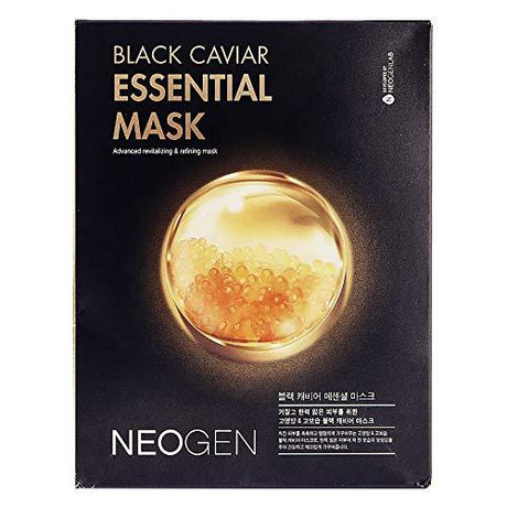 Neogen Black Carviar Essential Mask Advanced Revitalizing And Refining Mask 10PCS