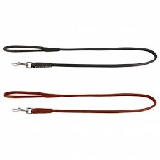 Waudog Leather Dog Clip Leash 4MM RND BROWN 183CM