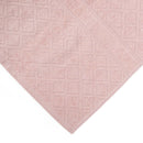 Premium Velour Diamond Design Jacquard Bath Towel (Pink)