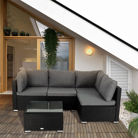 Outdoor Modular Lounge Sofa Bondi – Black