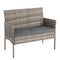 4 Seater Wicker Outdoor Lounge Set &