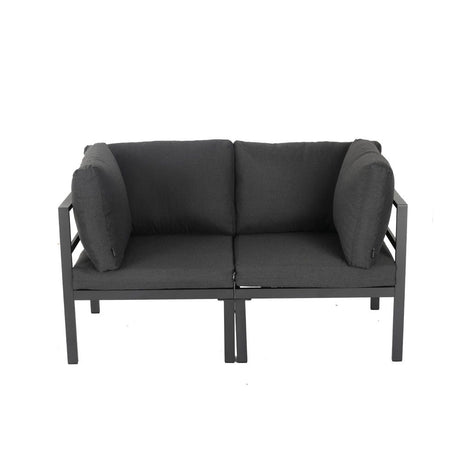 Outdoor 7 Piece Charcoal Grey Couches