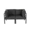 Outdoor 7 Piece Charcoal Grey Couches