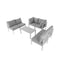 Outdoor 7 Piece White Couch Set