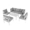 Outdoor 7 Piece White Couch Set