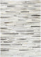 Sky Leather Cowhide Bricks Rug 160x230 cm