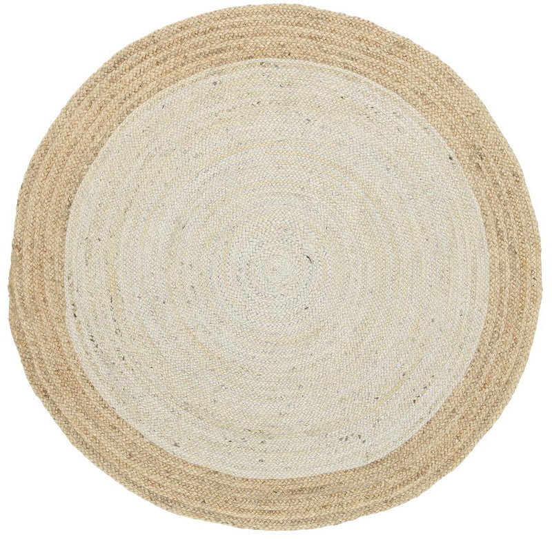 Hampton Light Pink Centre Jute Rug 150x150cm Round