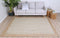 Hampton Light Pink Boarder Jute Rug 150x220cm