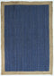 Hampton Navy Blue Centre Jute Rug 150x220cm