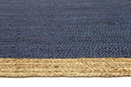 Hampton Navy Blue Centre Jute Rug 150x220cm