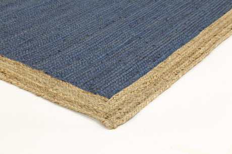 Hampton Navy Blue Centre Jute Rug 150x220cm