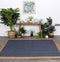 Hampton Navy Blue Centre Jute Rug 150x220cm