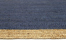 Hampton Navy Blue Centre Jute Rug 190x280cm