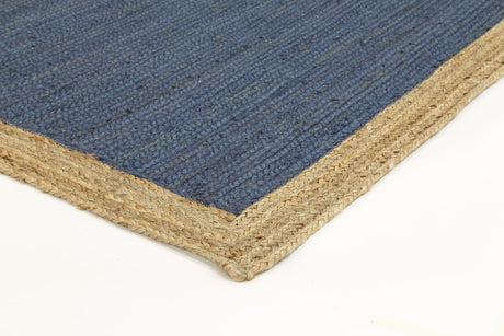 Hampton Navy Blue Centre Jute Rug 190x280cm