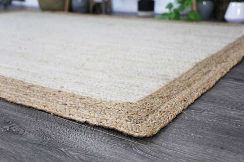 Hampton Light Pink Centre Jute Rug 190x280cm