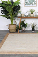 Hampton Light Pink Centre Jute Rug 190x280cm