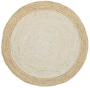 Hampton Light Pink Centre Jute Rug 200x200cm Round