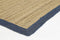 Hampton Navy Blue Border Jute Rug 230x320cm