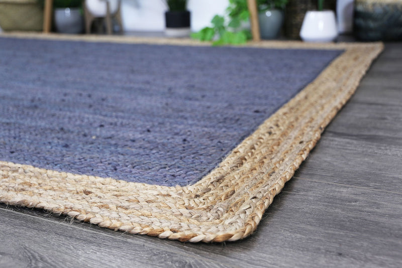 Hampton Grey Centre Jute Rug 230x320cm