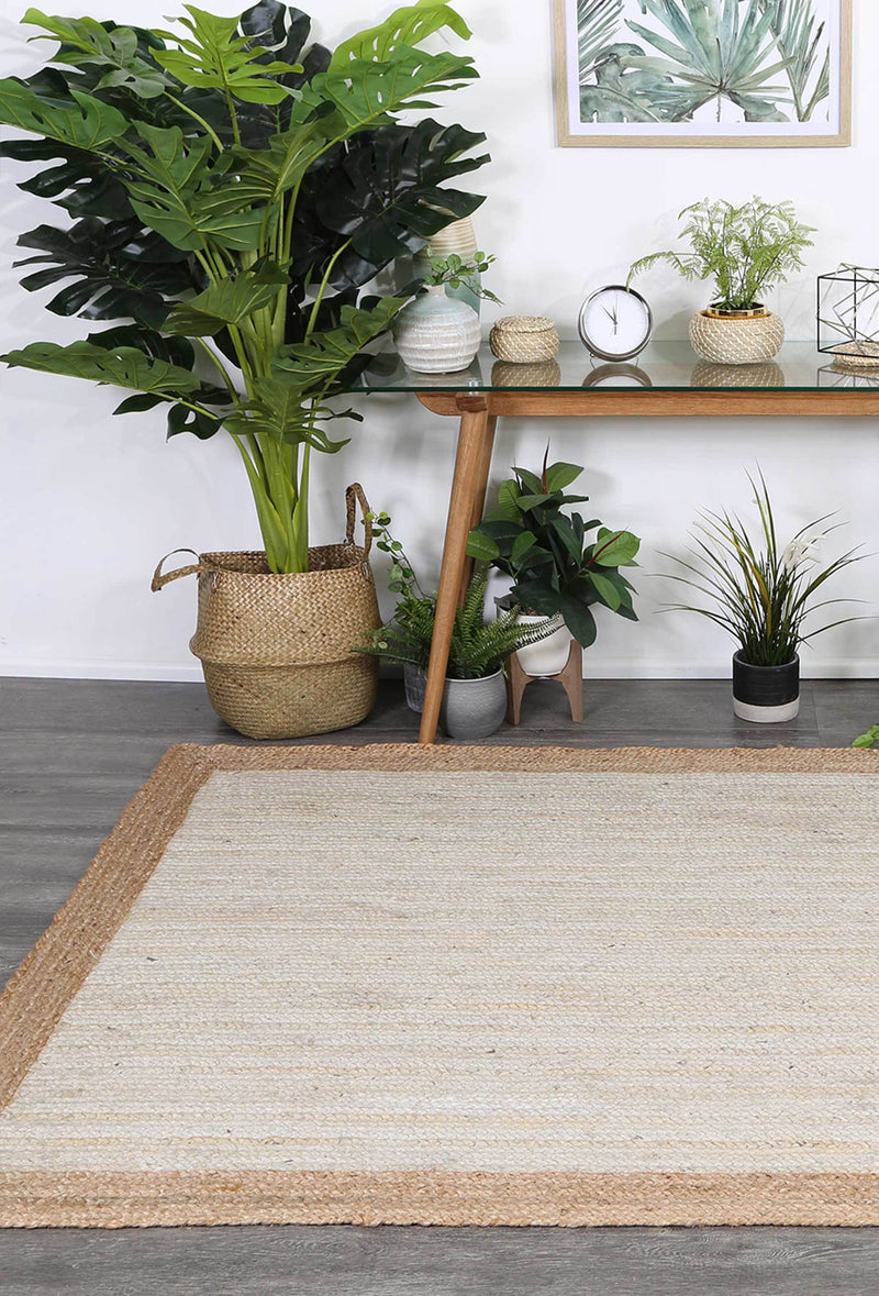 Hampton Light Pink Centre Jute Rug 230x320cm