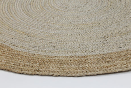 Hampton Light Pink Centre Jute Rug 240x240cm Round