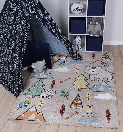 Nova Kids Beige Adventure Rug 160x230 cm