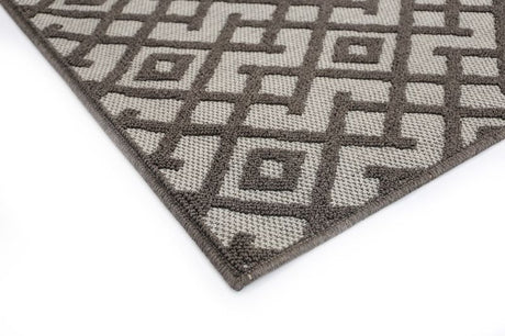 Hawaii Grey Diamond Shaped Rug 160x230cm