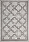 Hawaii Grey Diamond Shaped Geometric Ikat Bordered Rug 160x230cm